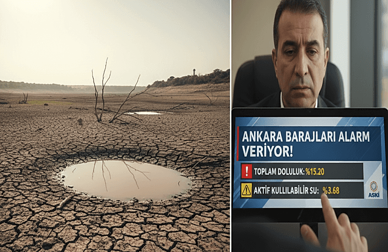 Ankara Barajlarında Kritik Seviye: Toplam Doluluk %15.20'ye Geriledi!